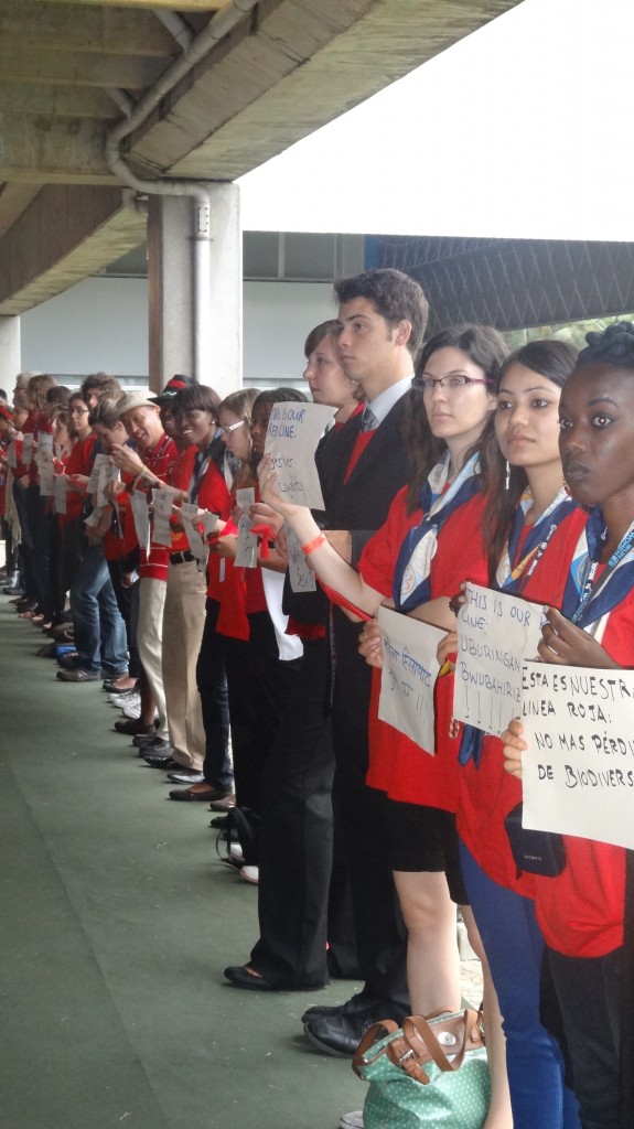 Young people form the red line their leaders must not cross