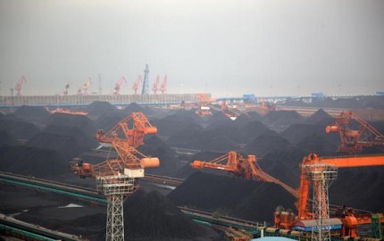 Qinghuangdao Port is a major port for coal transportation.